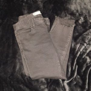 Free People distressed cropped skinny jeans